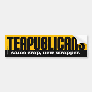 Autocollant De Voiture Teapublicans - même merde, nouvel emballage