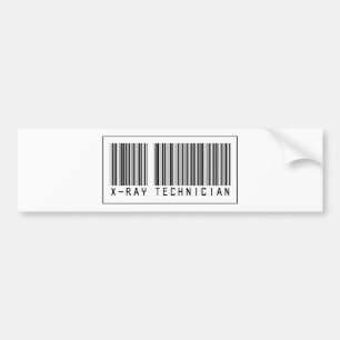 Autocollant De Voiture Technicien de rayon X de code barres