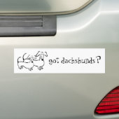 Autocollant De Voiture teckels obtenus ? Adhésif pour pare-chocs (En voiture)