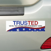 Autocollant De Voiture Ted Cruz FAIT CONFIANCE (En voiture)