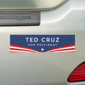 Autocollant De Voiture Ted Cruz pour le président (En voiture)
