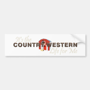 Autocollant De Voiture TEE Country Western Life