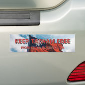 Autocollant De Voiture TEE Keep Taiwan Free (En voiture)