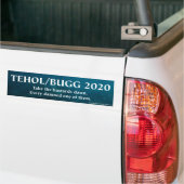 Autocollant De Voiture Tehol/Bugg 2020 prennent les bâtards vers le bas (Sur camion)