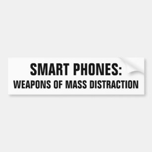 Autocollant De Voiture Téléphones intelligents : Armes de la distraction