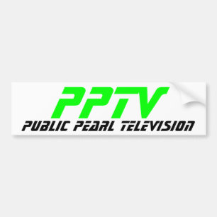 Autocollant De Voiture Télévision publique de perle