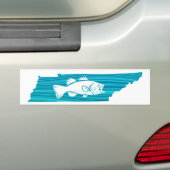 Autocollant De Voiture Tennessee Wave Fishing (En voiture)