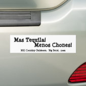 Autocollant De Voiture Tequila Menos Chones de MAS (En voiture)