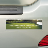 Autocollant De Voiture Terrain de golf vert à l'aube (En voiture)