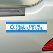 Autocollant De Voiture Terreur de combat, appui Israël (En voiture)