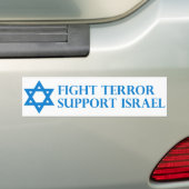 Autocollant De Voiture Terreur de combat, appui Israël (En voiture)