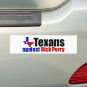 Autocollant De Voiture Texans contre Rick Perry (En voiture)