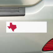 Autocollant De Voiture Texas en rouge (En voiture)