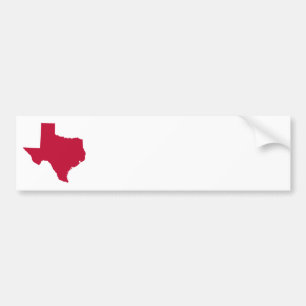 Autocollant De Voiture Texas en rouge
