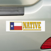 Autocollant De Voiture Texas Native (En voiture)