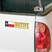 Autocollant De Voiture Texas Native (Sur camion)