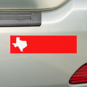 Autocollant De Voiture Texas rouge et blanc (En voiture)