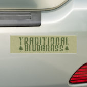 Autocollant De Voiture Texte de l'ancien temps de Bluegrass traditionnel (En voiture)