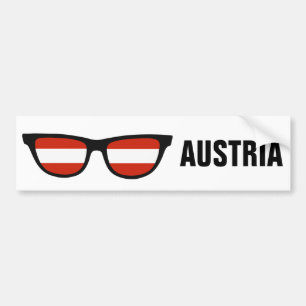 Autocollant De Voiture Texte de nuances autrichiennes et bumpersticker