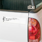 Autocollant De Voiture texte musical (Sur camion)