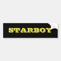 Texte personnalisable de STARBOY sur un arrière -