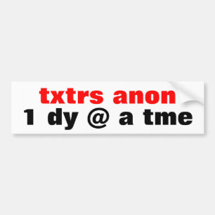 Autocollant De Voiture texteurs anonymes