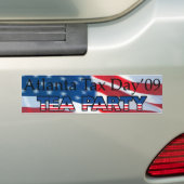 AUTOCOLLANT DE VOITURE THÉ DE JOUR D'IMPÔTS - ATLANTA (En voiture)