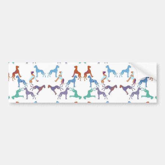 Autocollant De Voiture the pattern Great Dane pattern (Devant)