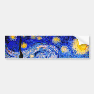 Autocollant De Voiture The Starry Night by Vincent Van Gogh