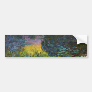Autocollant De Voiture The Water Lilies - Setting Sun, Claude Monet