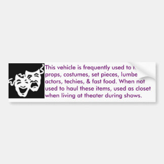 Autocollant De Voiture théâtre-mobile