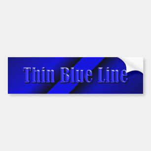 Autocollant De Voiture Thin Blue Line