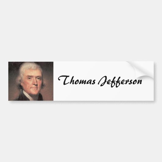 Autocollant De Voiture Thomas Jefferson (Devant)
