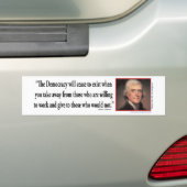 Autocollant De Voiture Thomas Jefferson - démocratie de citations (En voiture)