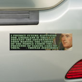 Autocollant De Voiture Thomas Jefferson sur les travaux gaspillés (En voiture)