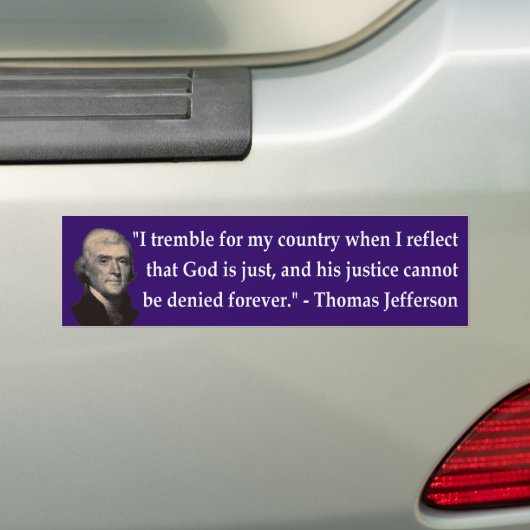 Autocollant De Voiture Thomas Jefferson tremble adhésif pour pare-chocs (En voiture)
