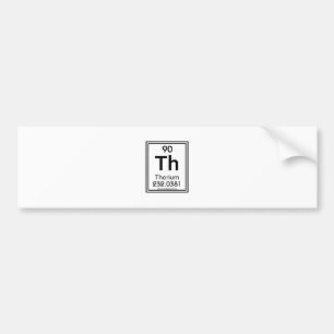 Autocollant De Voiture Thorium 90