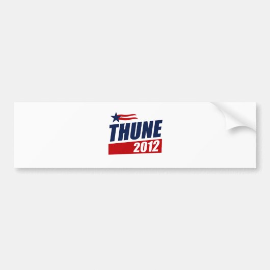 AUTOCOLLANT DE VOITURE THUNE 2012 (Devant)