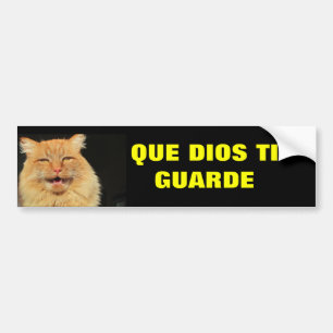 Autocollant De Voiture Ti Guarde de Gato - de Que Dios (peut la montre de