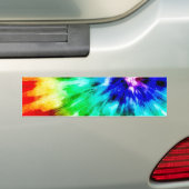 Autocollant De Voiture Tie Dye rencontre l'aquarelle (En voiture)