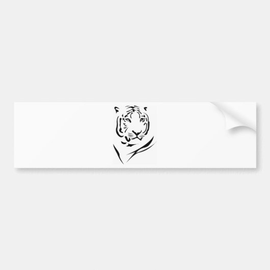 Autocollant De Voiture Tigre (Devant)