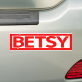 Autocollant De Voiture Timbre Betsy (En voiture)