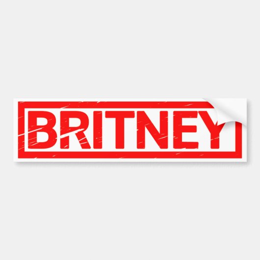 Autocollant De Voiture Timbre Britney (Devant)