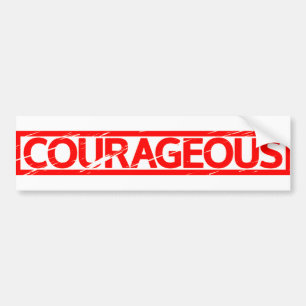 Autocollant De Voiture Timbre courageux