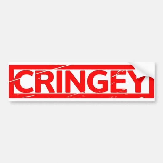 Autocollant De Voiture Timbre Cringey (Devant)
