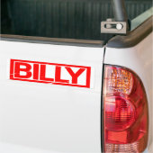 Autocollant De Voiture Timbre de Billy (Sur camion)
