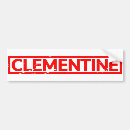 Autocollant De Voiture Timbre de clémentine (Devant)