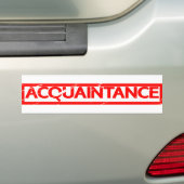 Autocollant De Voiture Timbre de connaissance (En voiture)