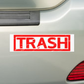 Autocollant De Voiture Timbre de déchets (En voiture)