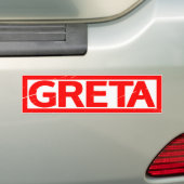 Autocollant De Voiture Timbre de Greta (En voiture)